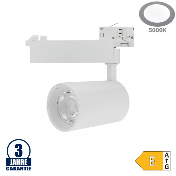 25W LED COB 3Ph. Schienenstrahler Professional Tageslicht 25W LED COB 3Ph. Schienenstrahler Professional Tageslicht